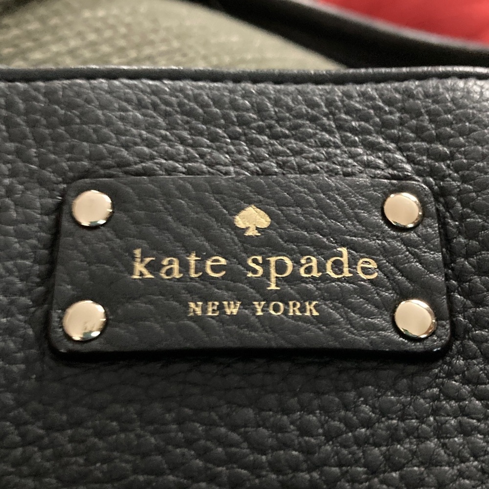Kate Spade Fernrose Baxter Street Shoulder Tote Bag Purse in Asphalt EUC - Picture 6 of 11
